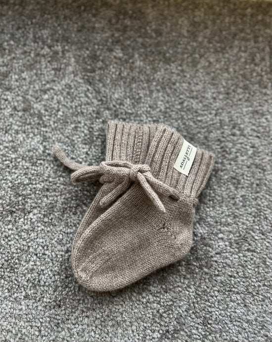 Adalletti - merino wol - booties Taupe