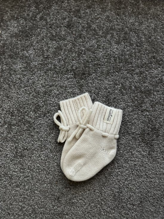 Adalletti - merino wol - booties Milk