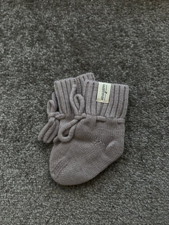 Adalletti - merino wol - booties Naturel