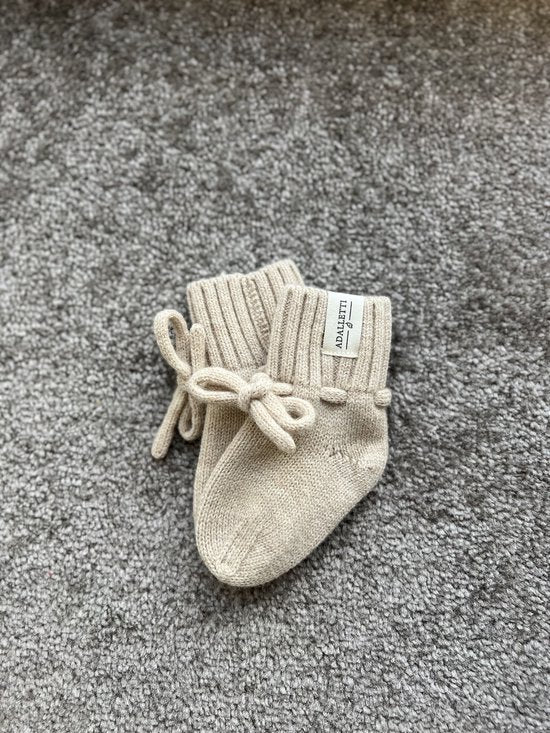 Adalletti - merino wol - booties Warm beige