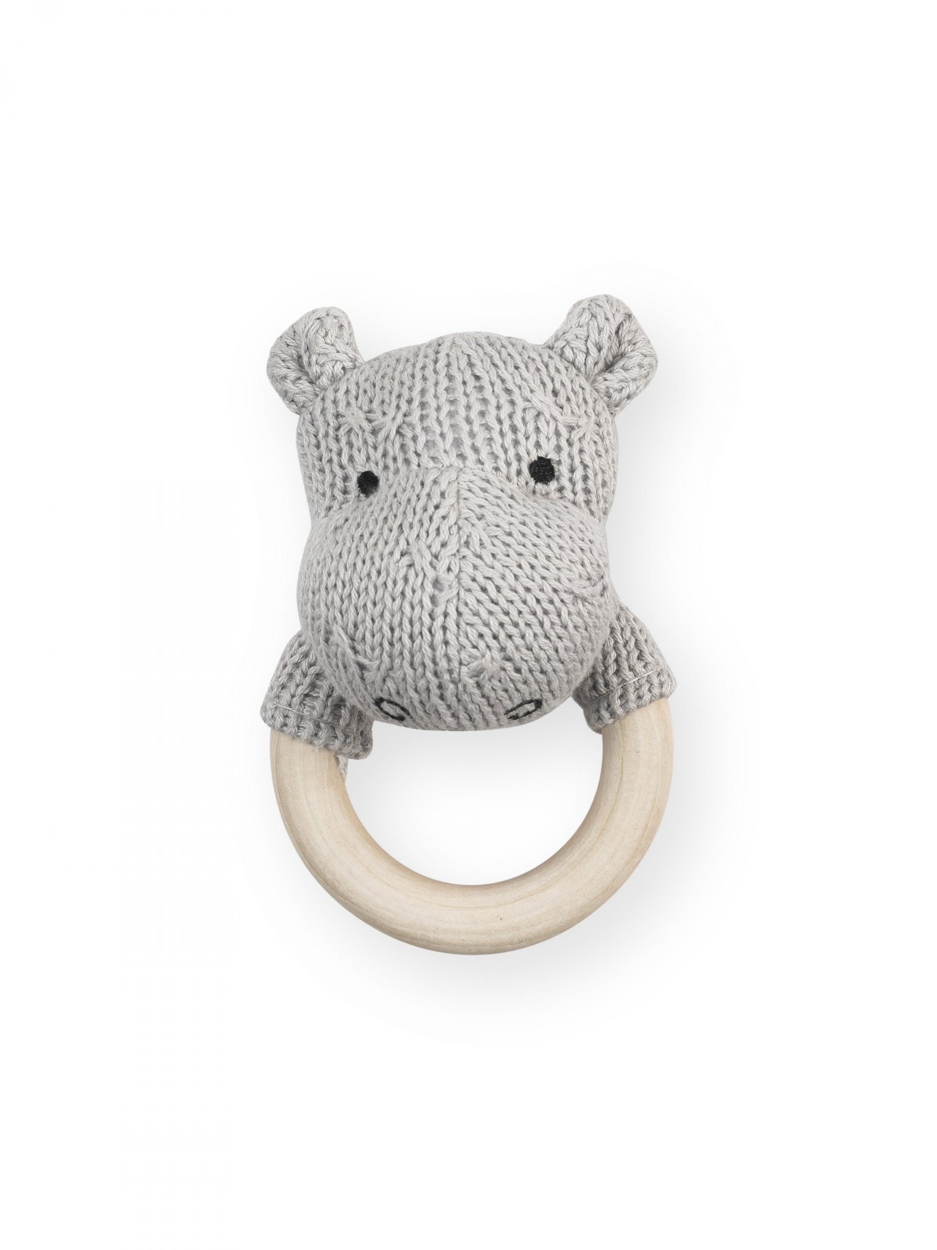 Jollein bijtring met rammelaar - Hippo