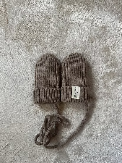 Adalletti - merino wol - wantjes taupe