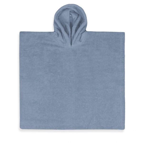 Funnies - poncho badstof L - grey/blue