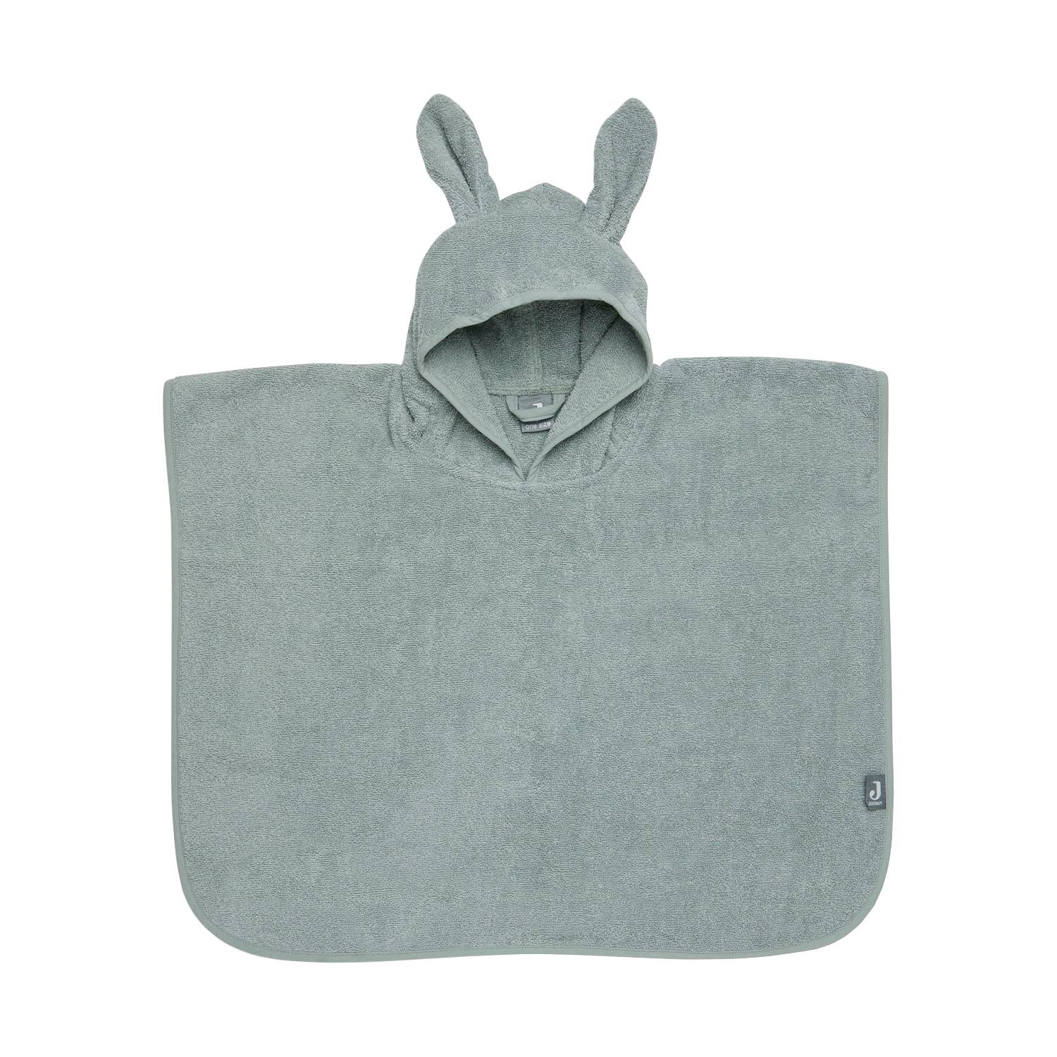 Jollein - poncho badstof ash green